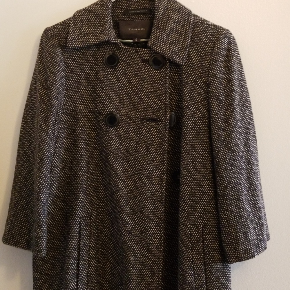 Tahari Tweed Coat